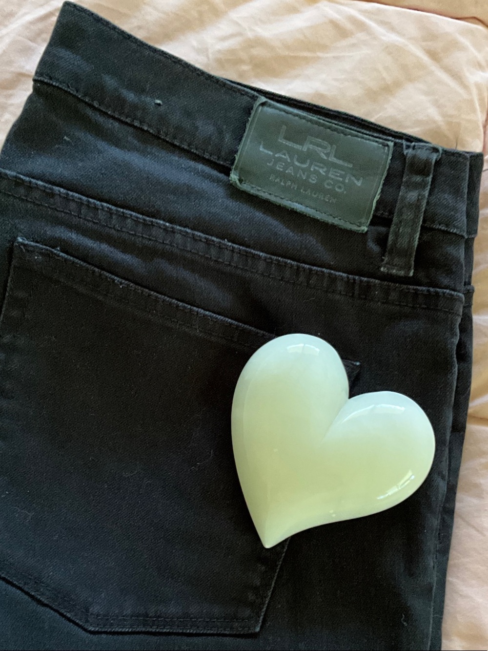 Lauren Ralph Lauren Black Skinny Jeans with Classic Back Pocket